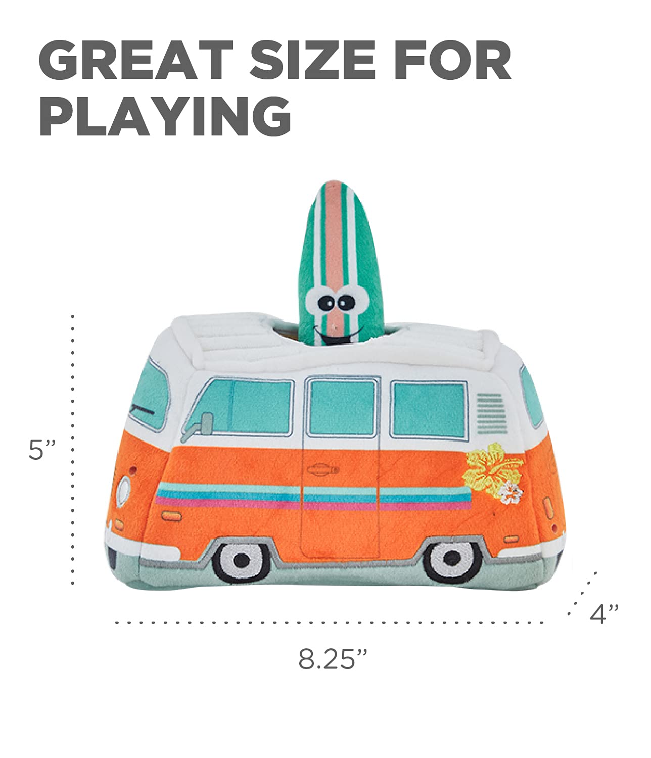 Foto 4 | Juguete De Peluche Para Perros Puzzle Outward Hound Hide A Surf Van - Venta Internacional.
