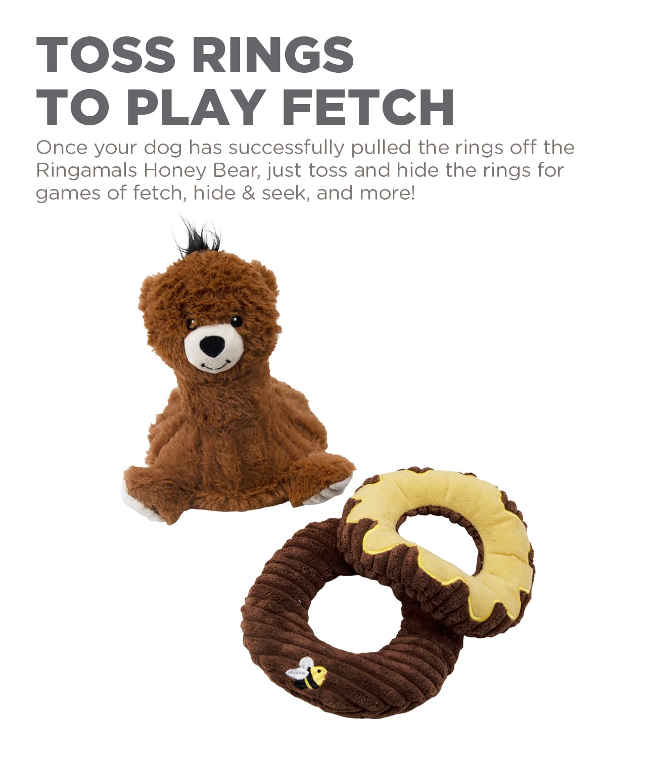 Foto 6 pulgar | Juguete De Peluche Para Perros Puzzle Outward Hound Ringamals Honey Bear - Venta Internacional.