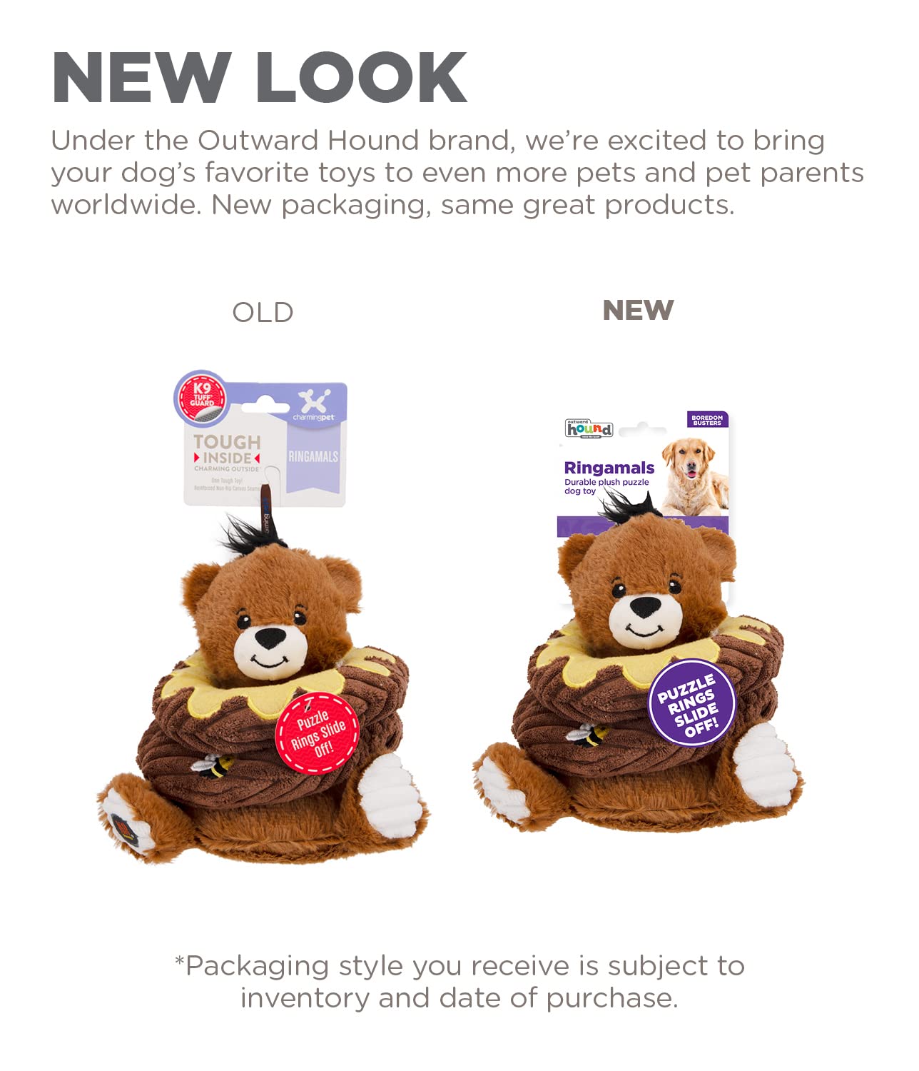 Foto 7 | Juguete De Peluche Para Perros Puzzle Outward Hound Ringamals Honey Bear - Venta Internacional.