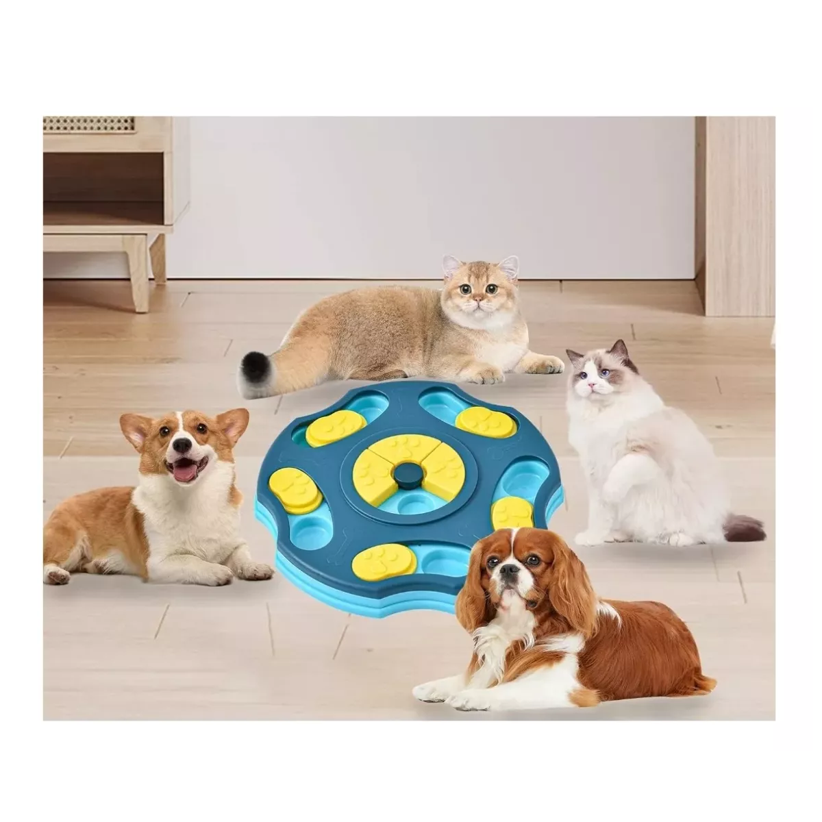 Foto 2 | Alimentador De Juguete De Perros Rompecabezas Eo Safe Imports Esi-15280 Azul