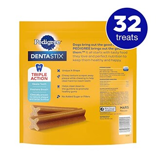 Foto 2 | Golosinas Dentales Para Perros Pedigree Dentastix Original Flavor 780 G - Venta Internacional.