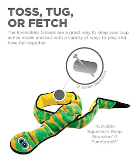 Foto 2 | Juguete De Peluche Para Perros Outward Hound Invincibles Green Snake Xxl - Venta Internacional.