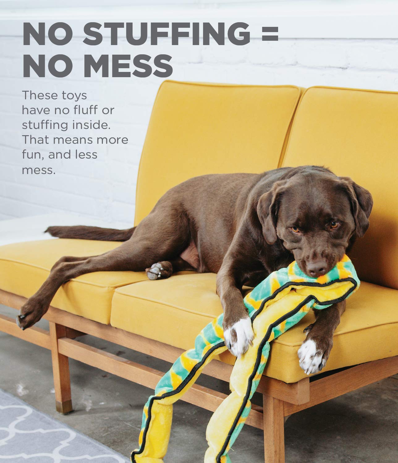 Foto 4 | Juguete De Peluche Para Perros Outward Hound Invincibles Green Snake Xxl - Venta Internacional.