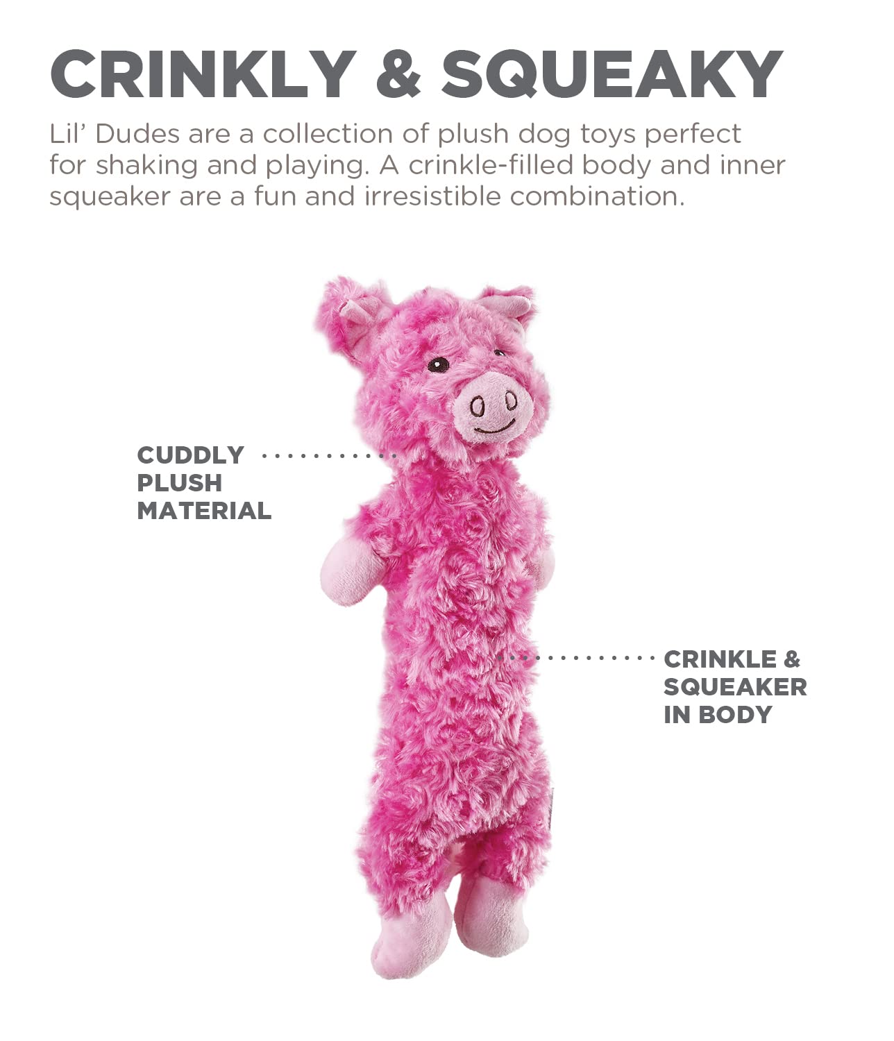 Foto 5 | Juguete De Peluche Para Perros Outward Hound Lil' Dudes Pig - Venta Internacional.