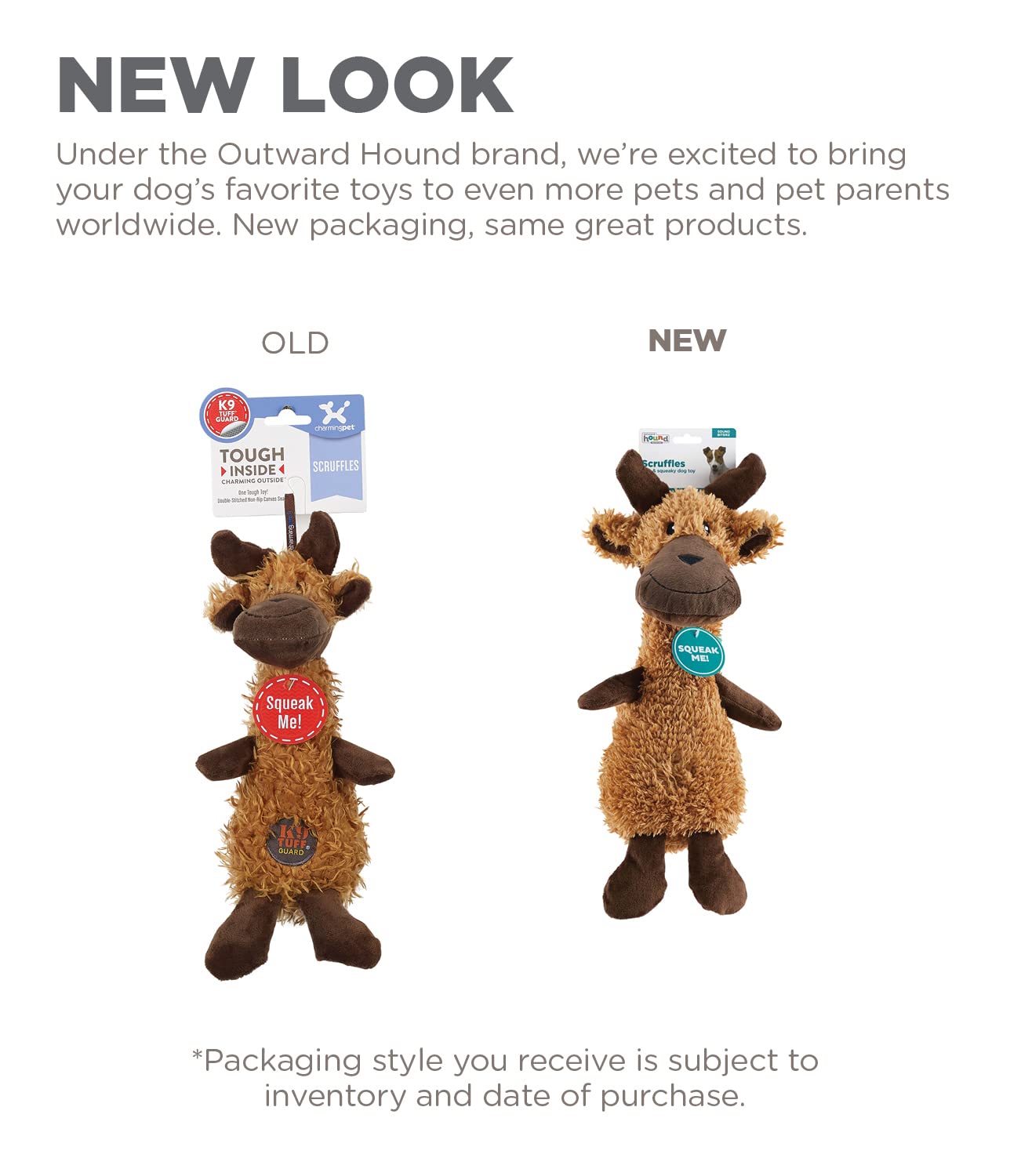 Foto 2 | Juguete Para Perros Outward Hound Scruffles Moose Plush Squeaky Squeaky Squeaky - Venta Internacional.