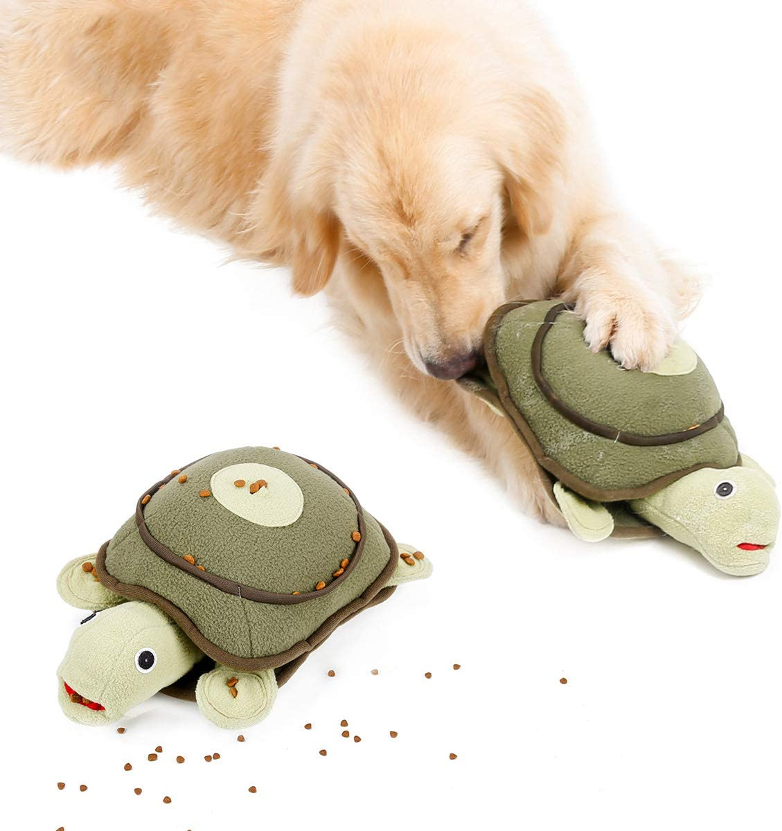 Juguete De Peluche Con Forma De Tortuga Para Perros Huoguo Interactive Iq Squeaky Para Mascotas - Venta Internacional.