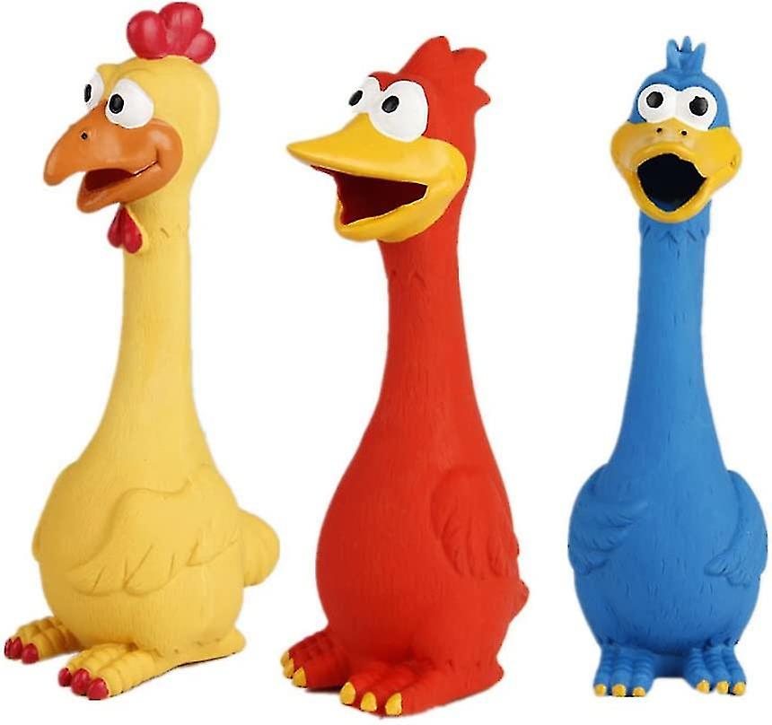 Foto 3 pulgar | Juguete Para Perros Rubber Chicken Squeak Para Perros Pequeños, Medianos O Pequeños - Venta Internacional.