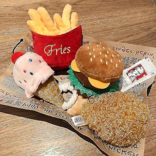 Foto 2 | Juguete Suave De Peluche Para Perros Con Forma De Hamburguesa Con Forma De Patatas Fritas - Venta Internacional.