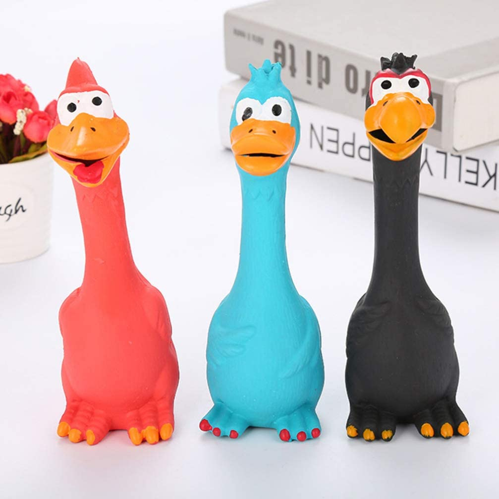 Foto 5 pulgar | Juguete Rubber Squeak Chicken Para Perros Jieyou, 3 Unidades - Venta Internacional.