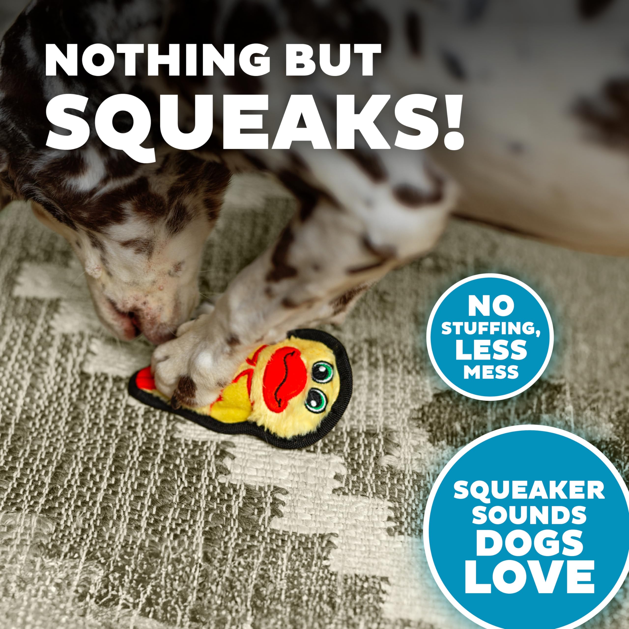 Foto 5 pulgar | Juguete Para Perros Outward Hound Durablez Tough Plush Squeaky Duck Xs - Venta Internacional.