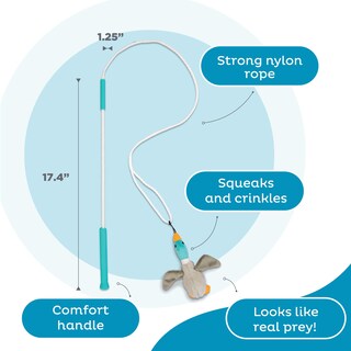 Foto 3 | Dog Wand Toy Outward Hound Tail Teaser Interactivo Con Chirriador - Venta Internacional.