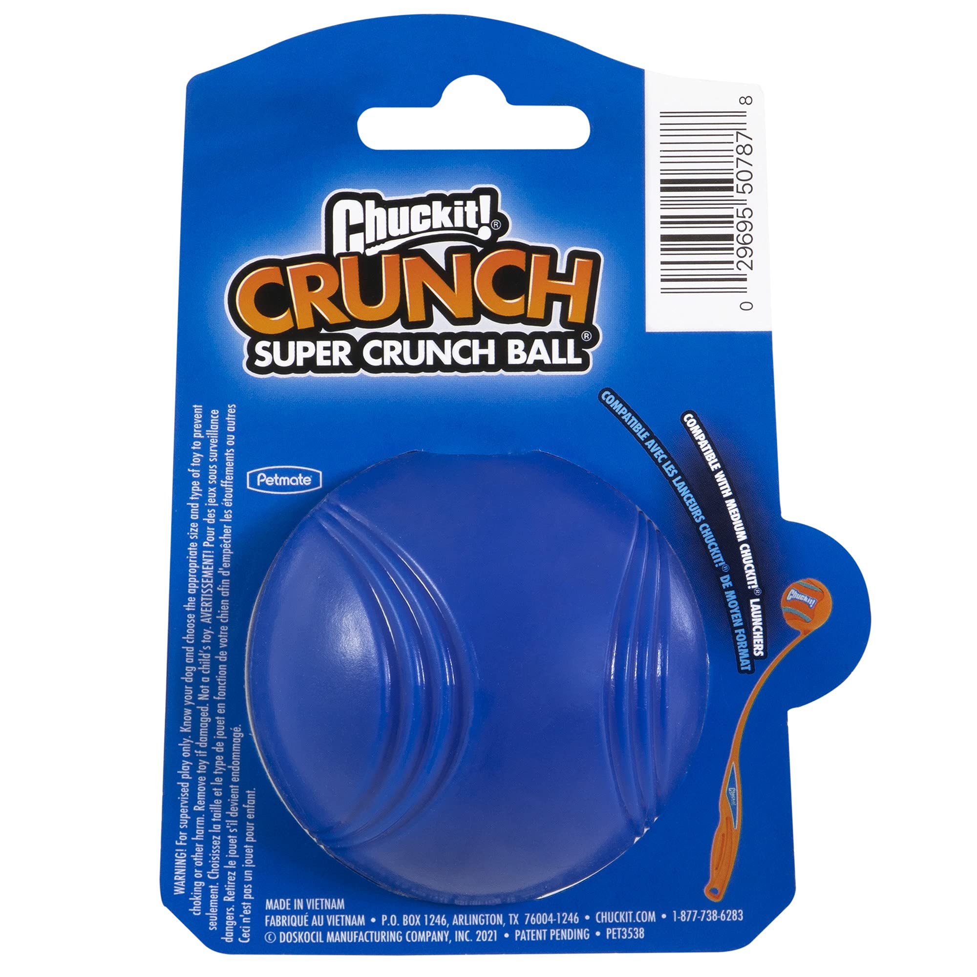 Foto 3 pulgar | Juguete Para Perros Chuckit! Crunch Ball De Tamaño Mediano Para Todas Las Razas - Venta Internacional.