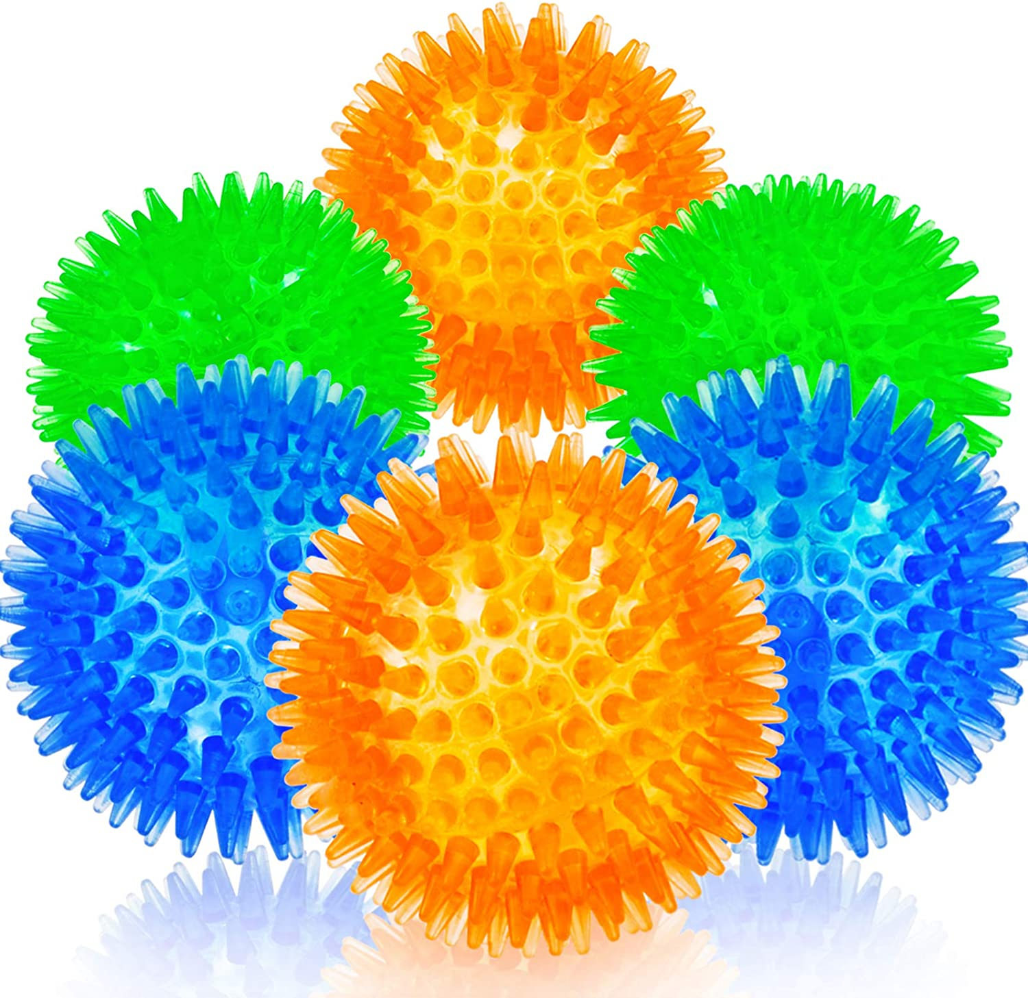 Foto 2 pulgar | Pelotas De Juguete Para Perros Huoguo Squeaky Rubber, Paquete De 6 Para Perros Pequeños - Venta Internacional.