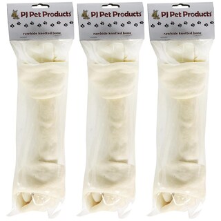 Foto 3 | Juguete Para Perros Pj Pet Products, Hueso Natural Anudado Gigante, 30 Cm, 3 Unidades - Venta Internacional.