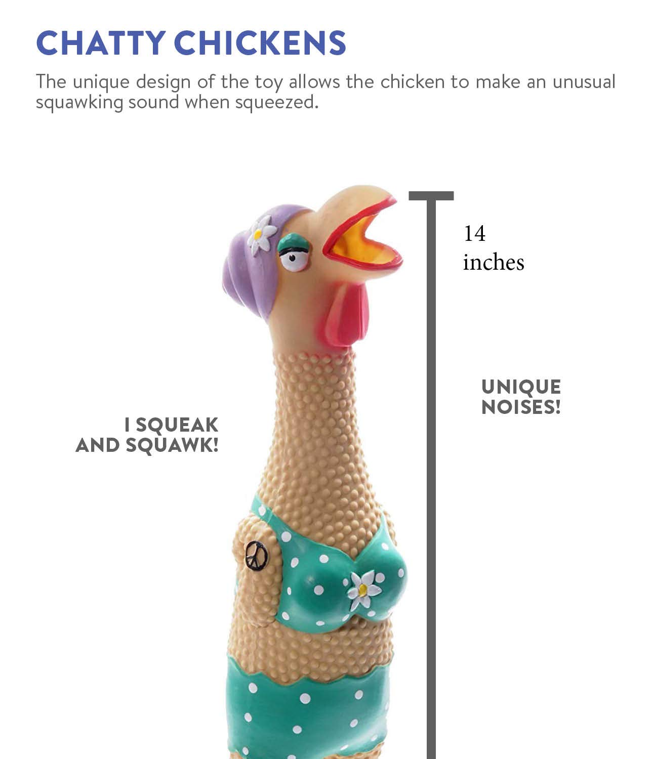 Foto 3 pulgar | Juguete Interactivo Para Perros Outward Hound Squawkers Grandma Hippie - Venta Internacional.