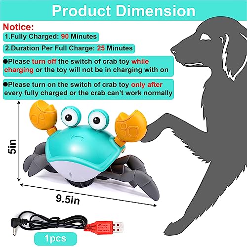 Foto 6 pulgar | Juguete Para Perros Mity Rain Crab, Cangrejo Que Escapa Con Obstáculos - Venta Internacional.