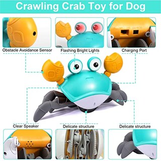 Foto 7 | Juguete Para Perros Mity Rain Crab, Cangrejo Que Escapa Con Obstáculos - Venta Internacional.