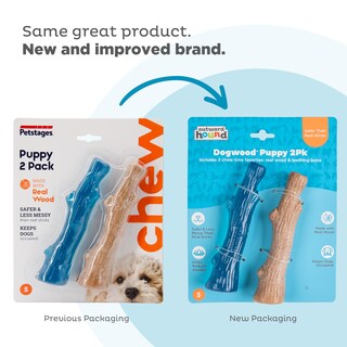 Foto 2 | Juguetes Masticables Para Perros Outward Hound Dogwood Puppy, Duraderos, Paquete De 2 - Venta Internacional.