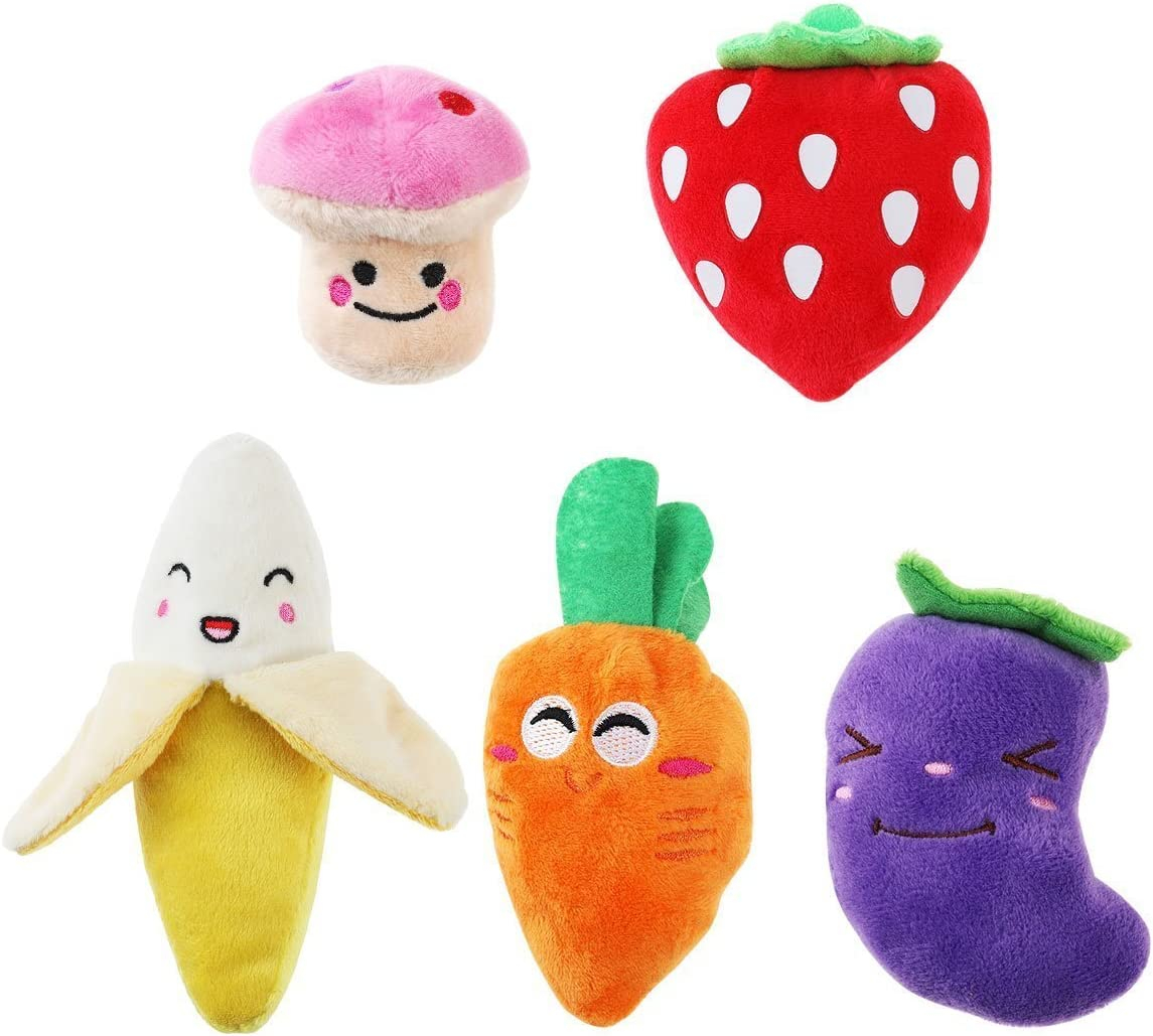 Juguetes De Peluche Para Perros Huoguo Frutas Y Verduras Para Perros Pequeños - Venta Internacional.