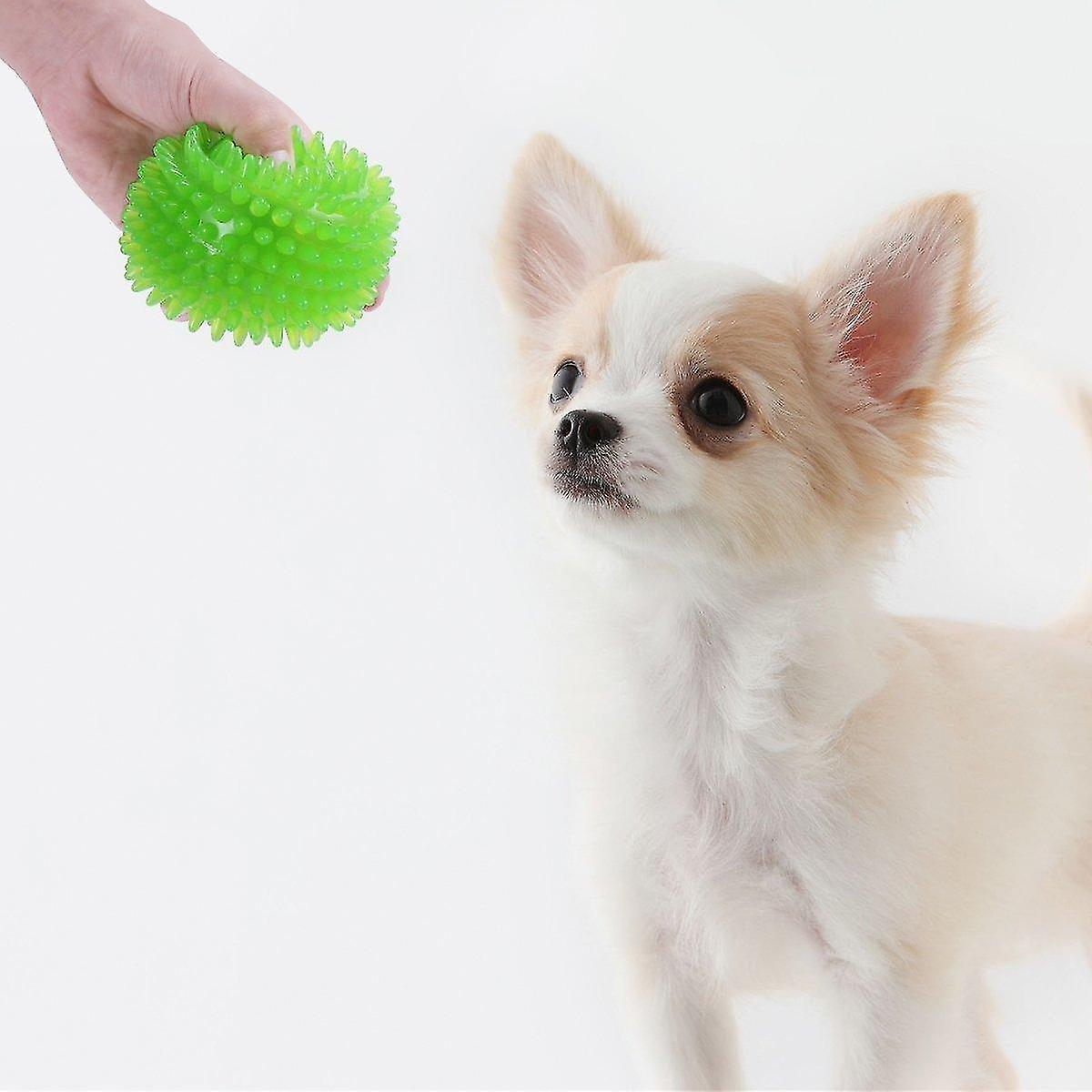 Foto 6 pulgar | Pelota De Juguete Para Perros Huoguo Squeakers Ball, Bola Puntiaguda, Bola Chirriante, 10 Cm - Venta Internacional.