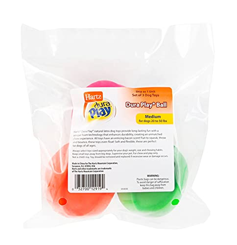 Foto 5 pulgar | Juguete De Látex Hartz Duraplay Ball Squeaky Para Perros, Ta - Venta Internacional.