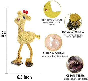 Foto 2 | Juguete Para La Dentición Para Perros Soft Pup, Masticable, Con Sonido Arrugado, Juego De 3 - Venta Internacional.