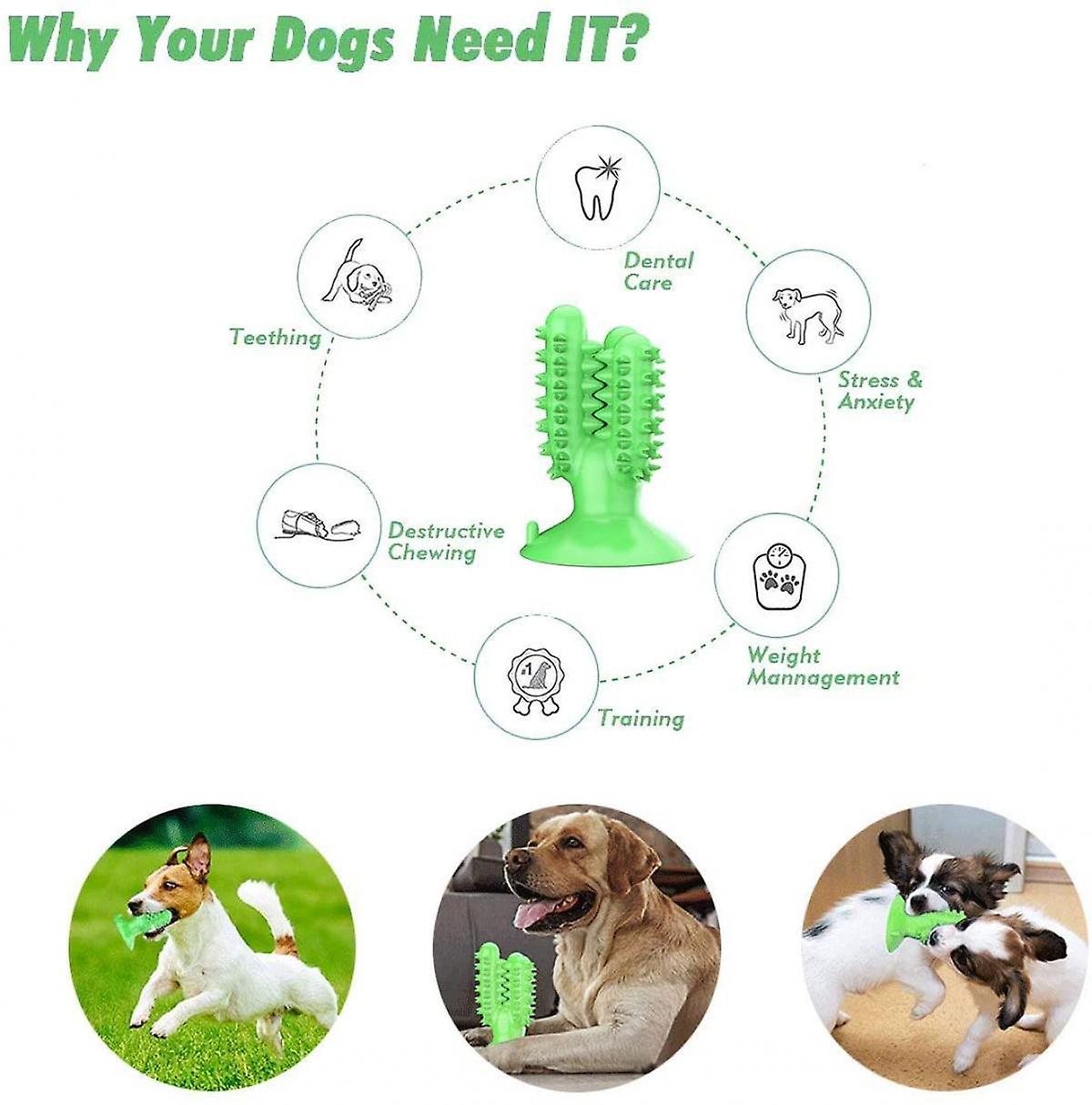Foto 1 | Cepillo De Dientes Para Perros Y Juguetes Masticables Huoguo Cactus 2020 Mejorado - Venta Internacional.