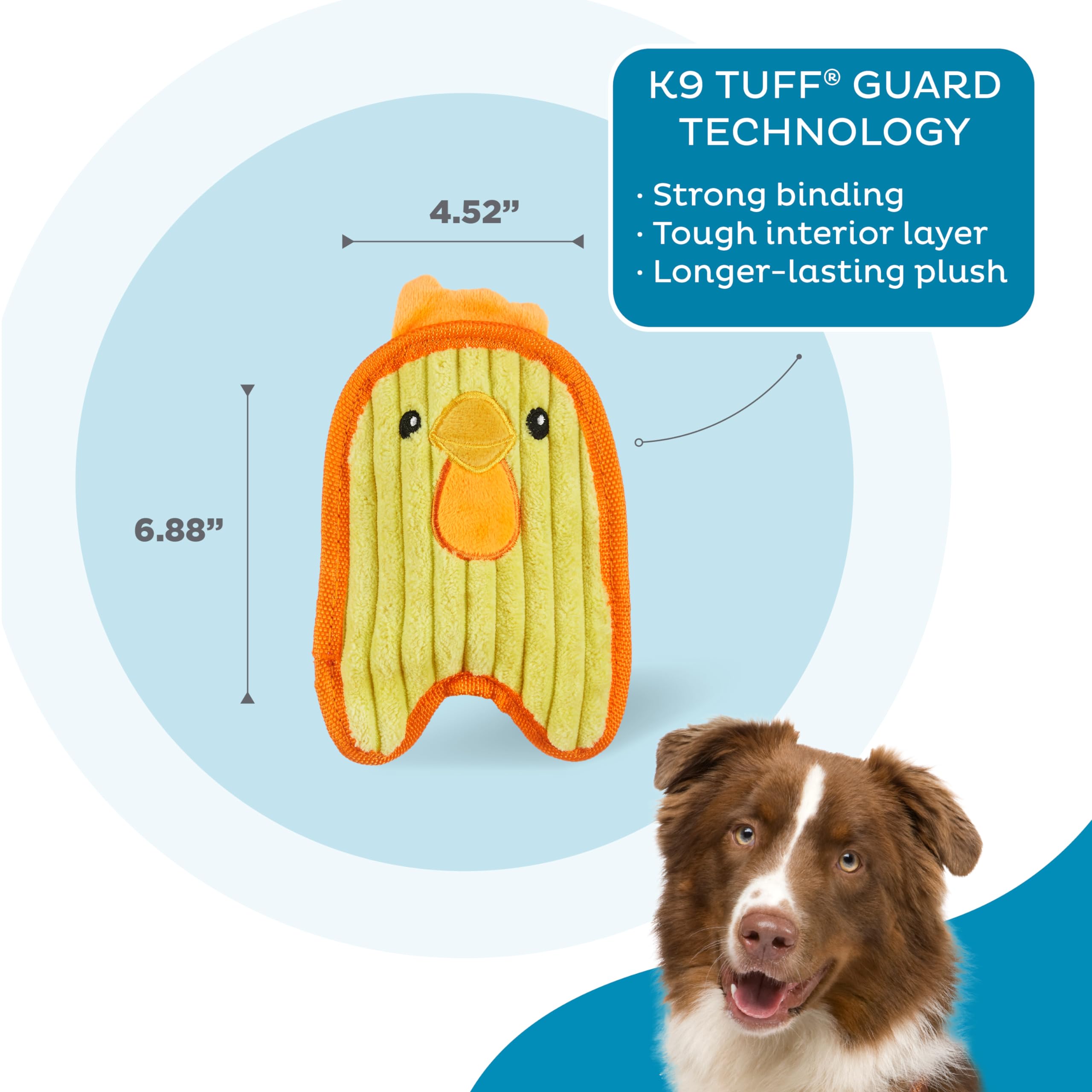Foto 4 pulgar | Juguete Para Perros Outward Hound Durablez Tough Plush Chicken Xs - Venta Internacional.