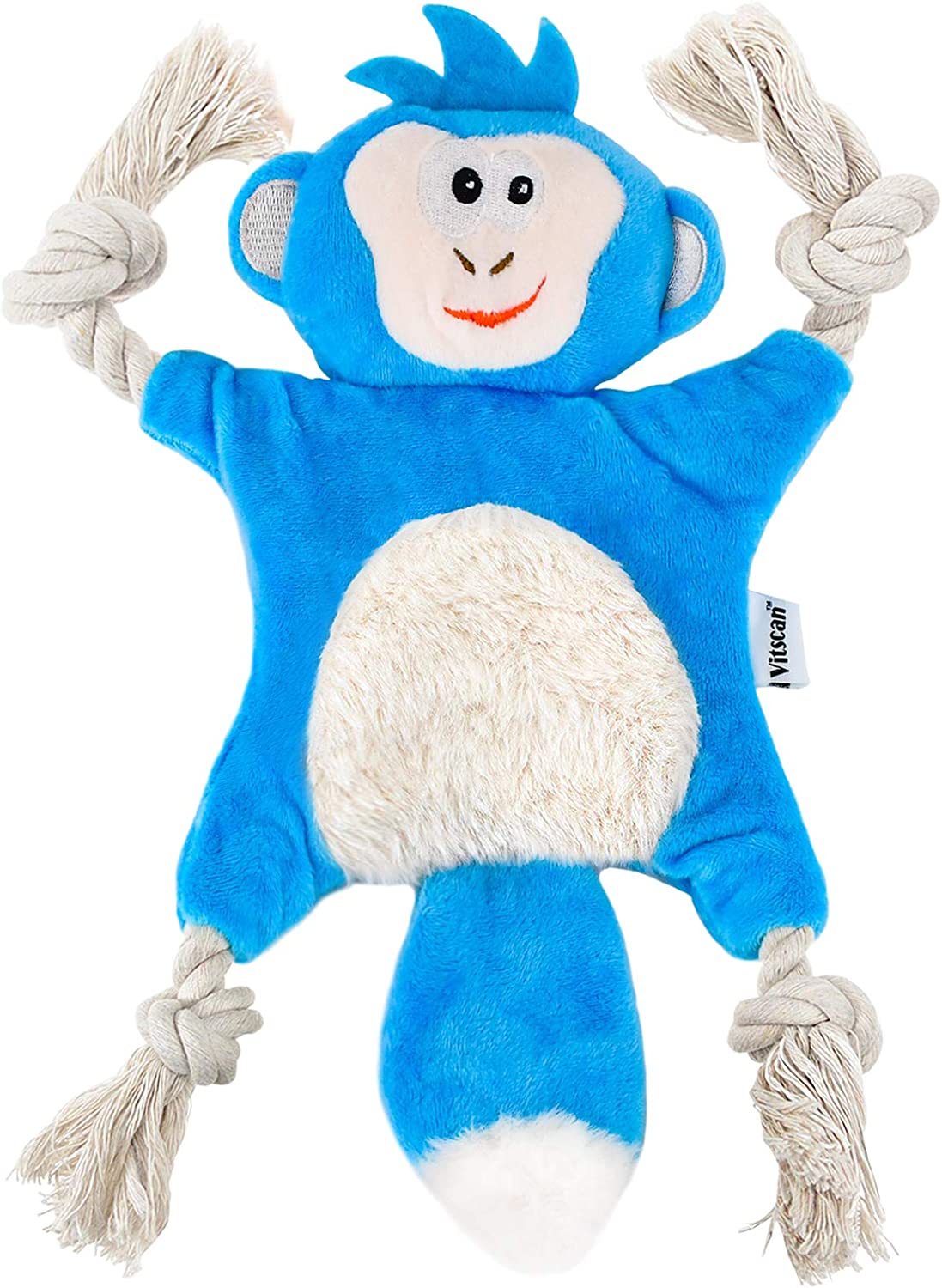 Foto 3 pulgar | Juguete Para Perros Huoguo Stuffless Monkey Con Arrugas Y Chirriadores Para Pu - Venta Internacional.