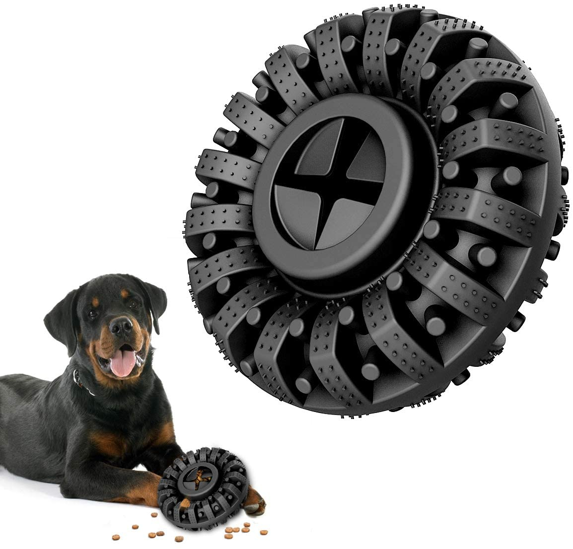 Foto 2 pulgar | Dispensador De Golosinas De Caucho Natural Jieyou Para Perros, Color Negro - Venta Internacional.