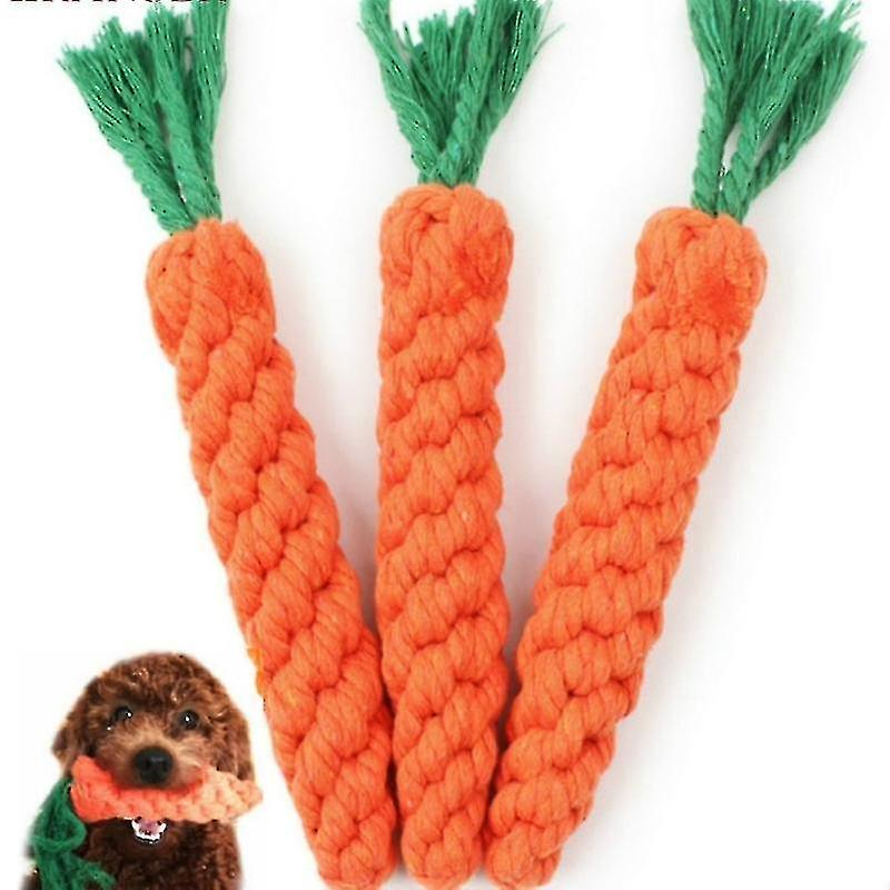 Juguete Para Perros Con Forma De Zanahoria, Cuerda, Limpieza De Dientes, Diversión Al Aire Libre - Venta Internacional.