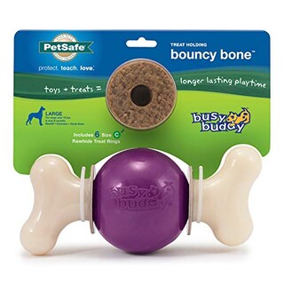 Foto 1 | Juguete Para Perros Petsafe Busy Buddy Bouncy Bone Con Anillos Para Golosinas, Color Morado - Venta Internacional.