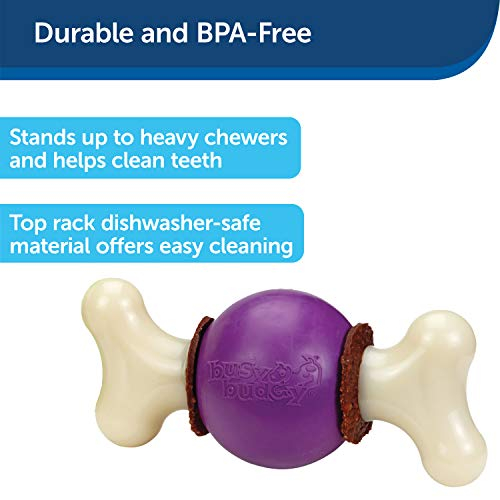 Foto 4 pulgar | Juguete Para Perros Petsafe Busy Buddy Bouncy Bone Con Anillos Para Golosinas, Color Morado - Venta Internacional.