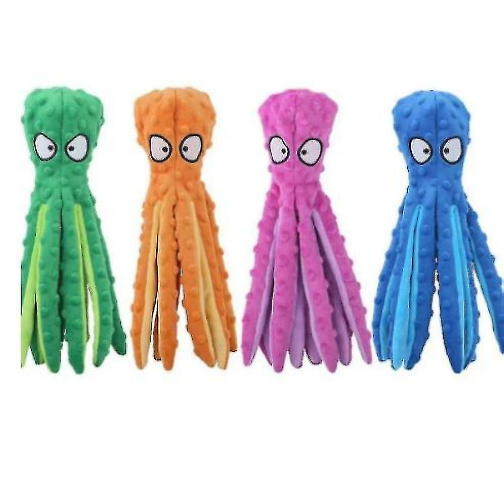 Foto 3 pulgar | Pulpo De Peluche Para Perros Con Papel Arrugado, Color Verde - Venta Internacional.