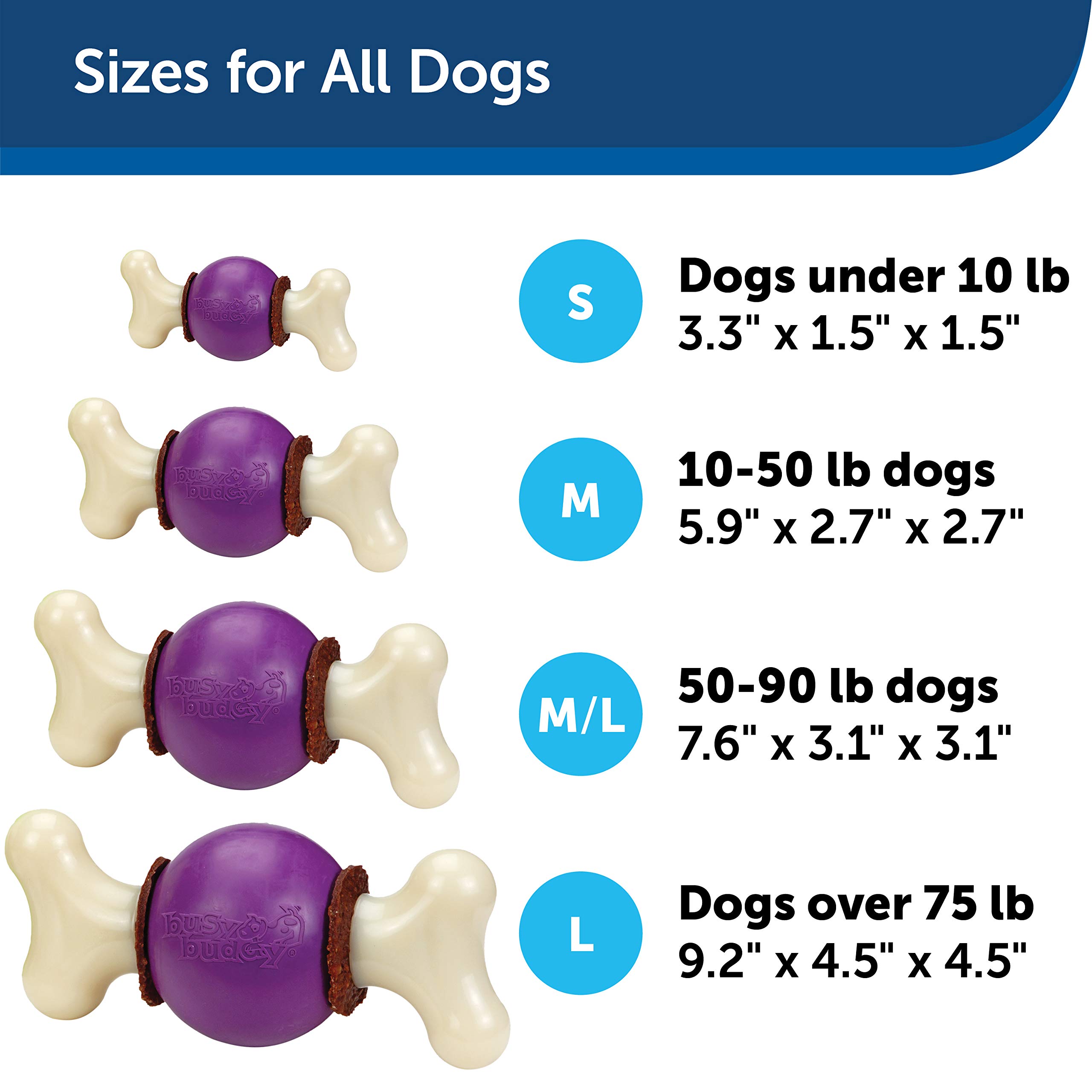 Foto 6 pulgar | Toy Petsafe Busy Buddy Bouncy Bone Para Perros, Color Morado, Pequeño - Venta Internacional.
