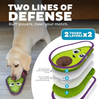Foto 2 | Juguete Para Perros Outward Hound Tough Skinz Durable Squeaky Avocado - Venta Internacional.