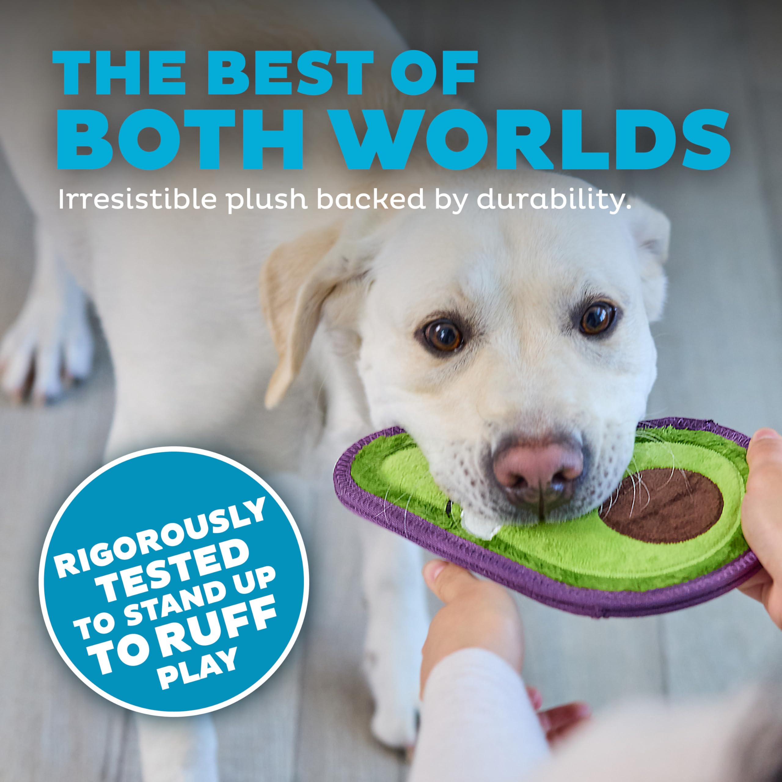 Foto 4 pulgar | Juguete Para Perros Outward Hound Tough Skinz Durable Squeaky Avocado - Venta Internacional.