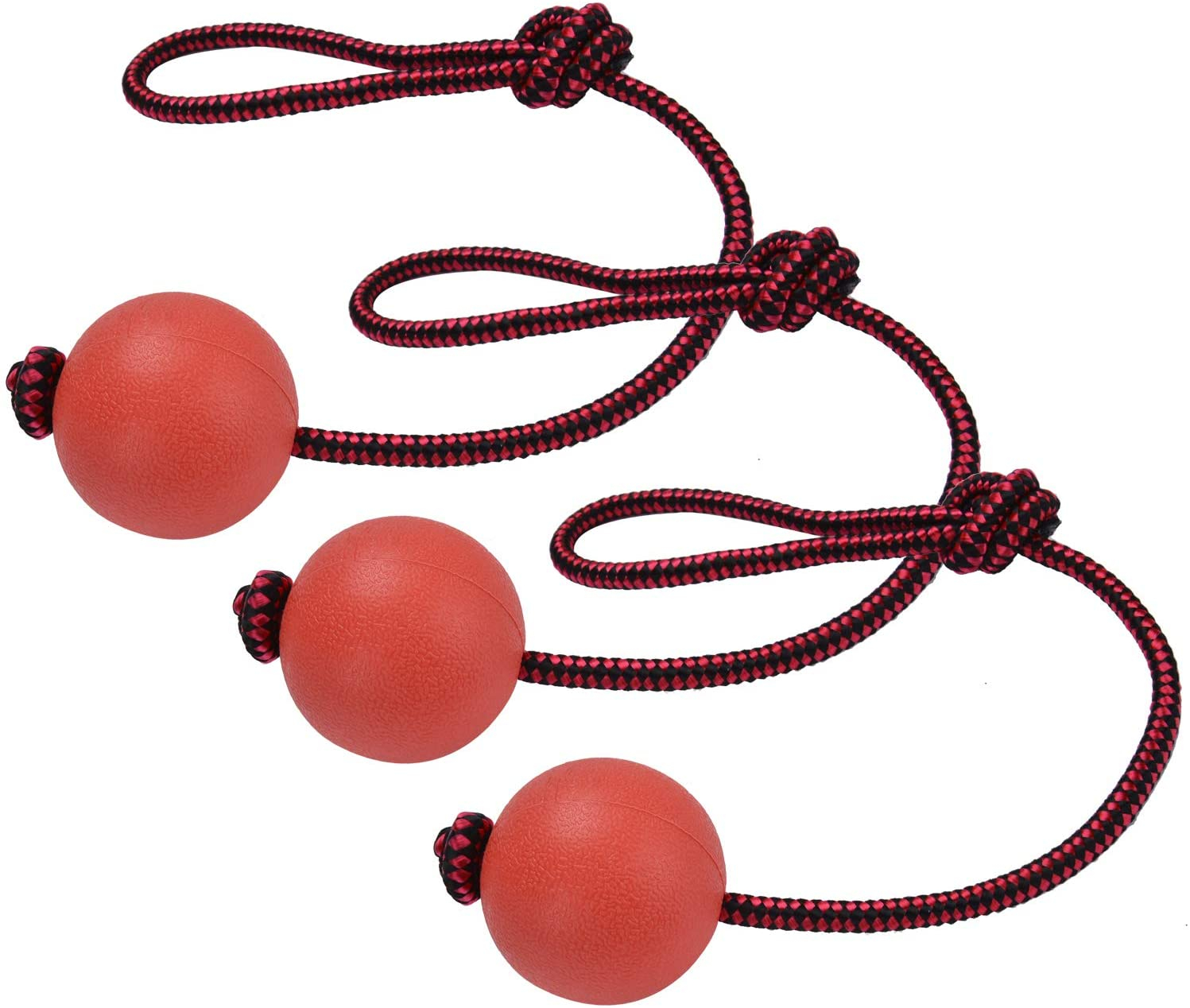 Foto 2 pulgar | Pelota De Cuerda Jieyou Para Perros, Goma Elástica Natural, 3 Unidades - Venta Internacional.