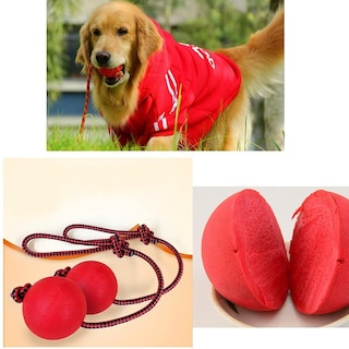 Foto 5 | Pelota De Cuerda Jieyou Para Perros, Goma Elástica Natural, 3 Unidades - Venta Internacional.