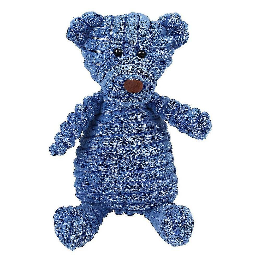 Foto 3 pulgar | Juguete De Peluche Para Perros Huoguo, Oso Chirriante, Para Perros Pequeños, Color Azul - Venta Internacional.