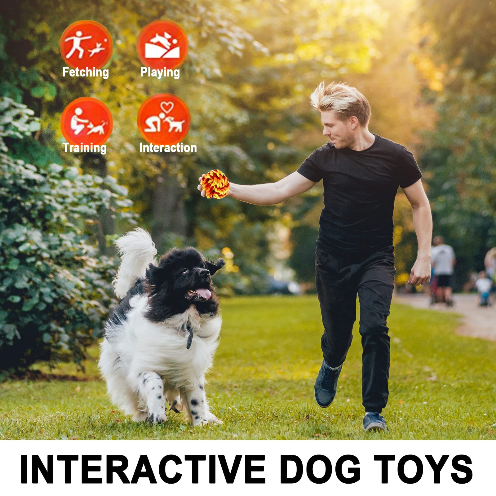 Foto 6 pulgar | Dog Chew Toys Losfong, Paquete De 6 Bolas De Cuerda De Algodón Para Perros Grandes - Venta Internacional.