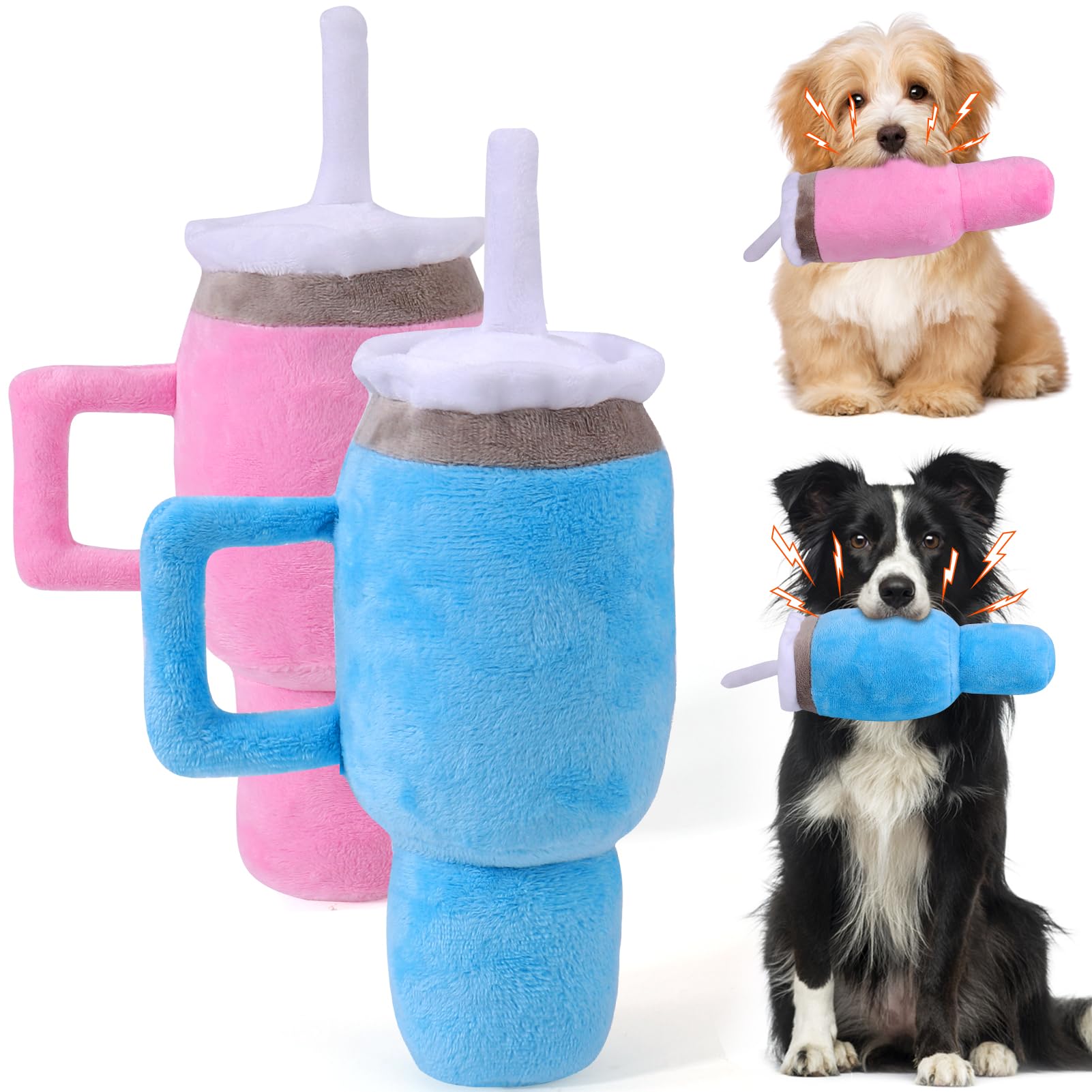 Foto 2 pulgar | Divertido Vaso Dog Toy Mity Rain Con Asa Y Bola Chirriante - Venta Internacional.