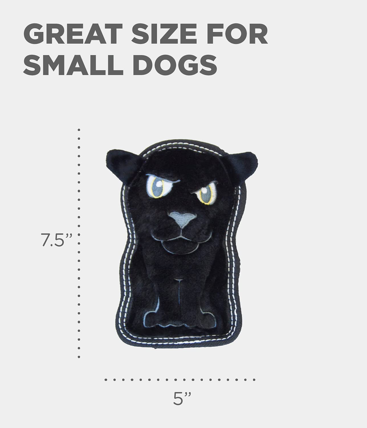 Foto 3 pulgar | Juguete De Peluche Para Perros Outward Hound Tough Seamz Panther, Tamaño Pequeño - Venta Internacional.
