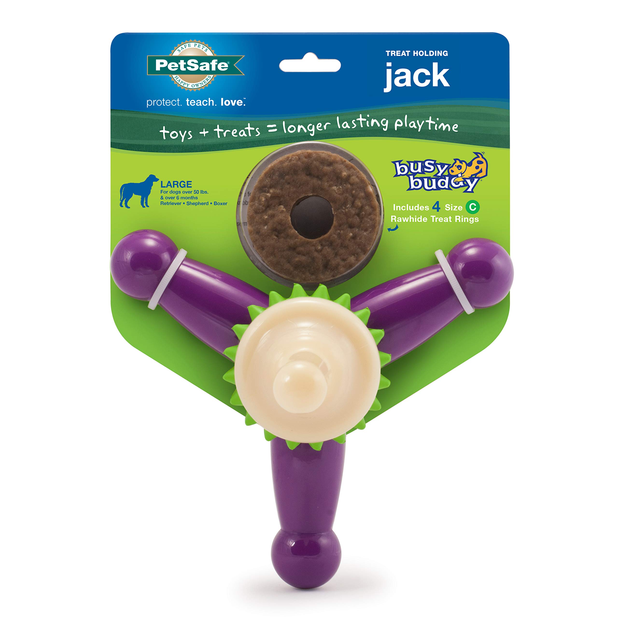 Juguete Para Perros Petsafe Busy Buddy Treat Holding Jack Para Perros Grandes - Venta Internacional.