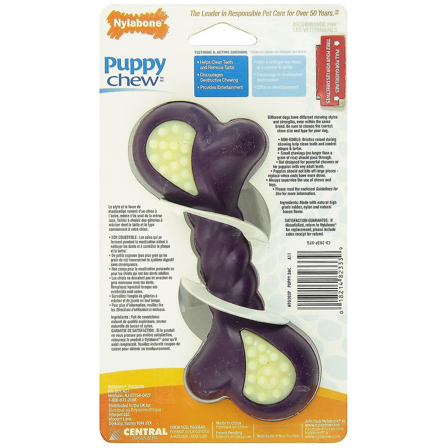 Foto 3 pulgar | Juguete Para Perros Huoguo Puppy Double Action Chew, Tamaño Regular - Venta Internacional.