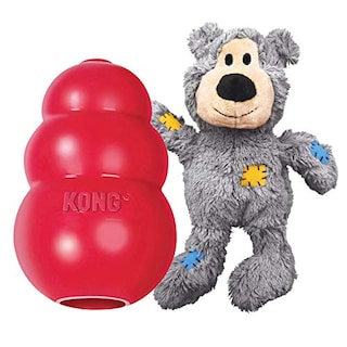 Foto 1 | Juguete Masticable Kong Classic Y Wild Knots Bear Para Perros Grandes - Venta Internacional.