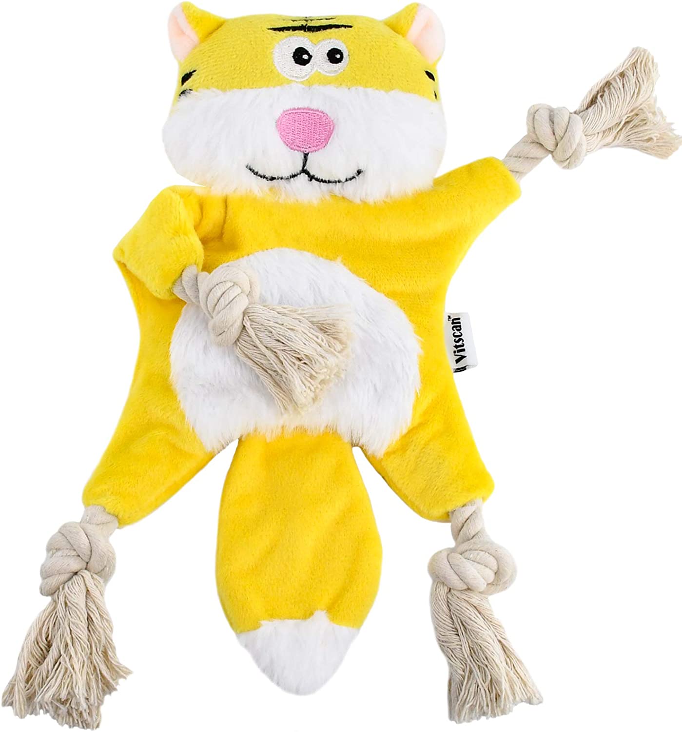 Foto 3 pulgar | Juguete Para Perros Huoguo Stuffless Tiger Con Arrugas Y Chirridos Para Cachorro - Venta Internacional.