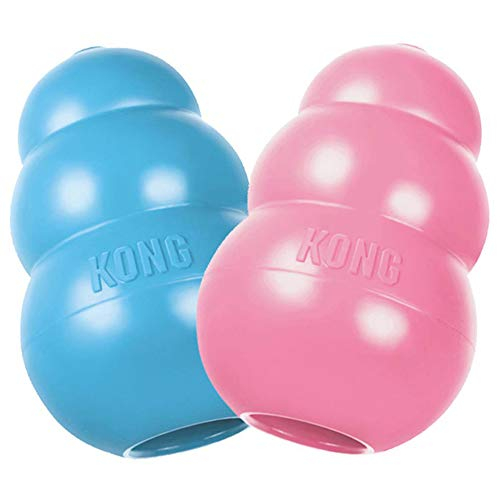 Foto 2 pulgar | Goma De Dentición Natural Toy Kong Puppy Para Cachorros Pequeños, Color Azul - Venta Internacional.