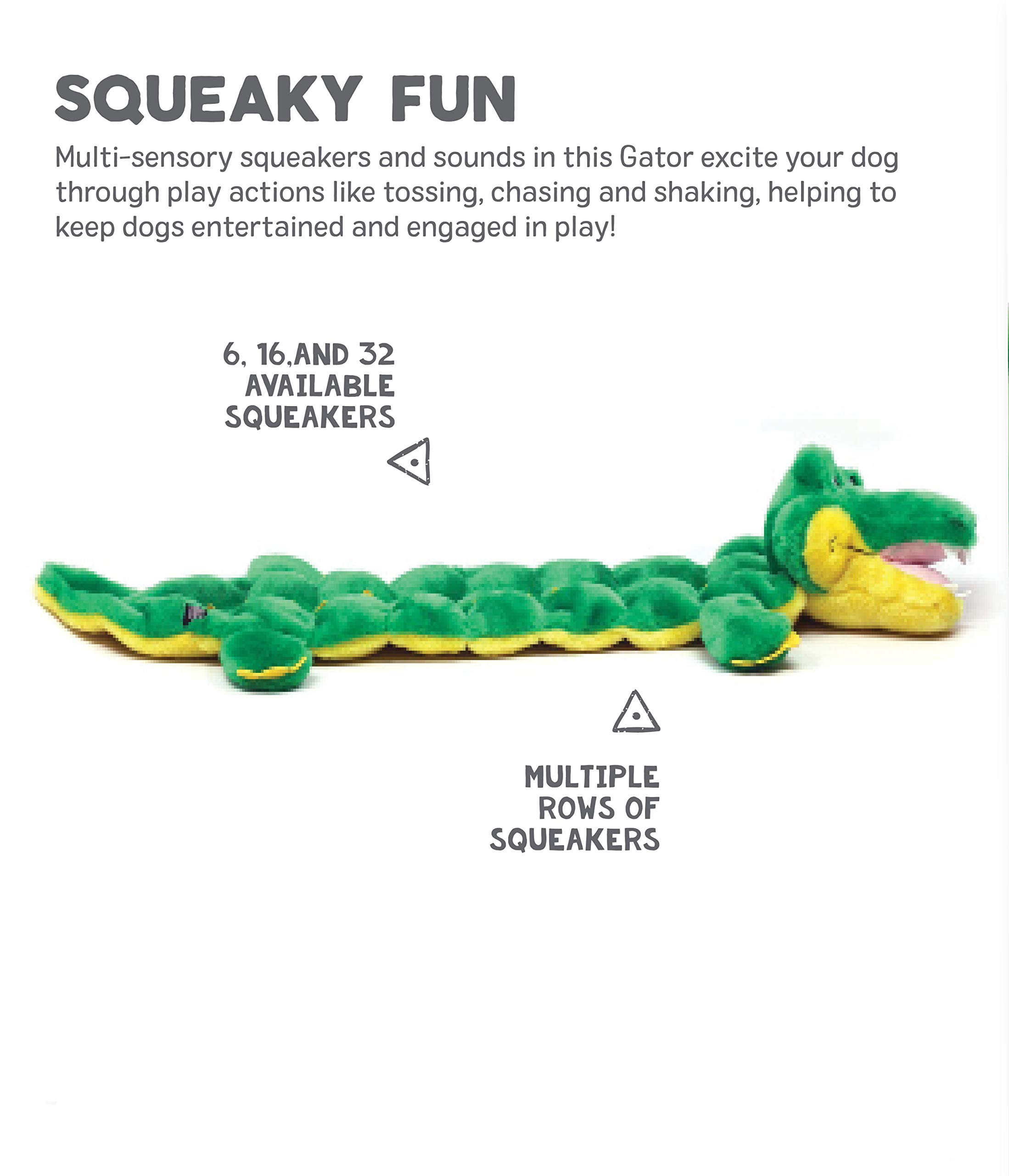Foto 3 pulgar | Juguete Para Perros Outward Hound Squeaker Matz Plush Gator Small - Venta Internacional.