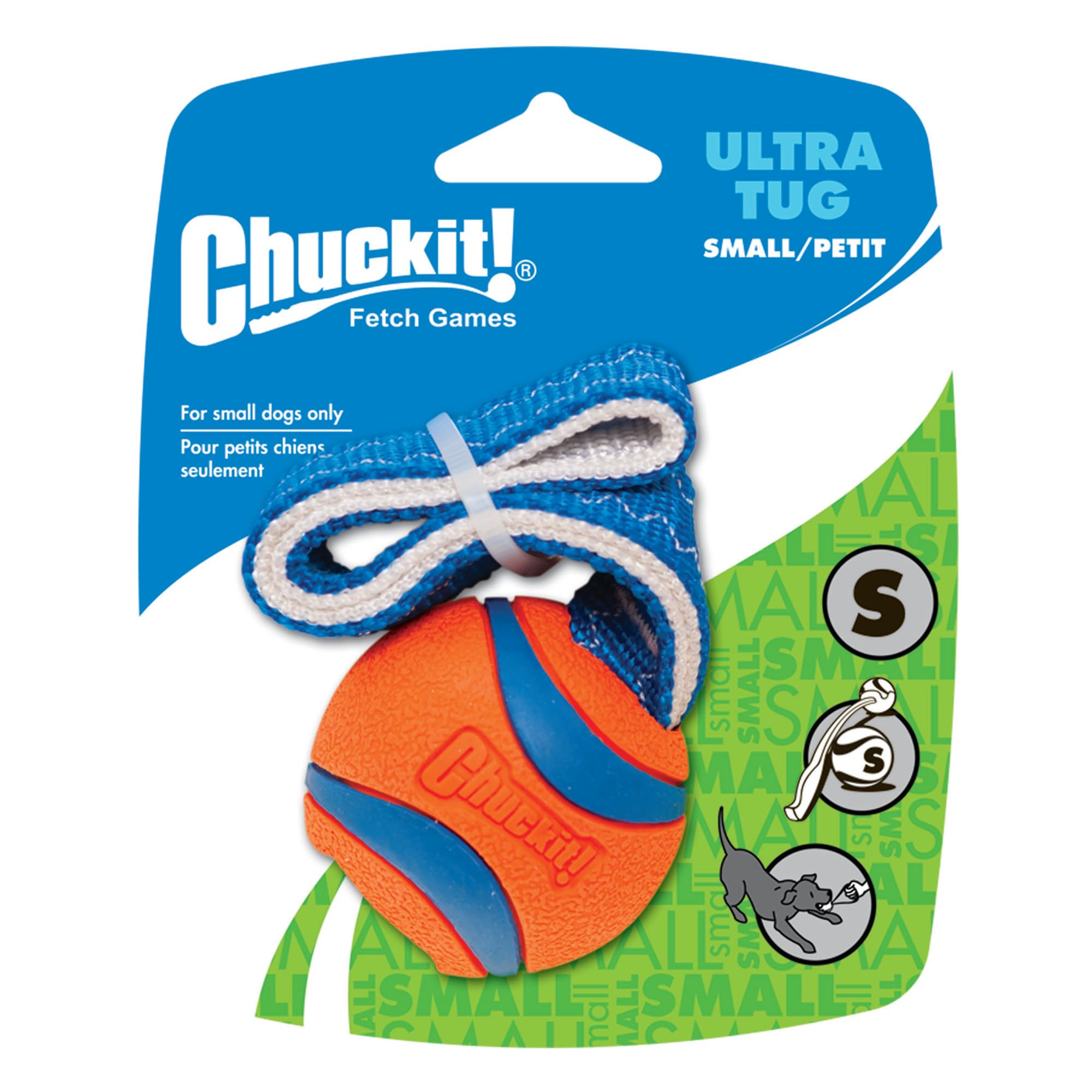 Foto 3 pulgar | Juguete Para Perros Chuckit Ultra Tug Para Perros De 0 A 9 Kg Con Pelota Adjunta - Venta Internacional.